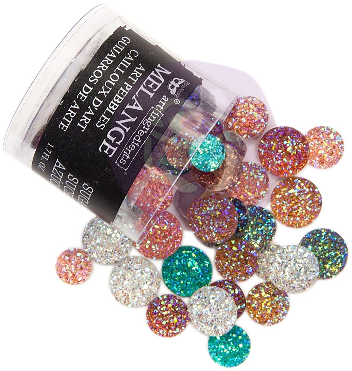 Finnabair Art Ingredients Melange Art Pebbles 110/Pkg-Sugar